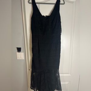 black lace dress